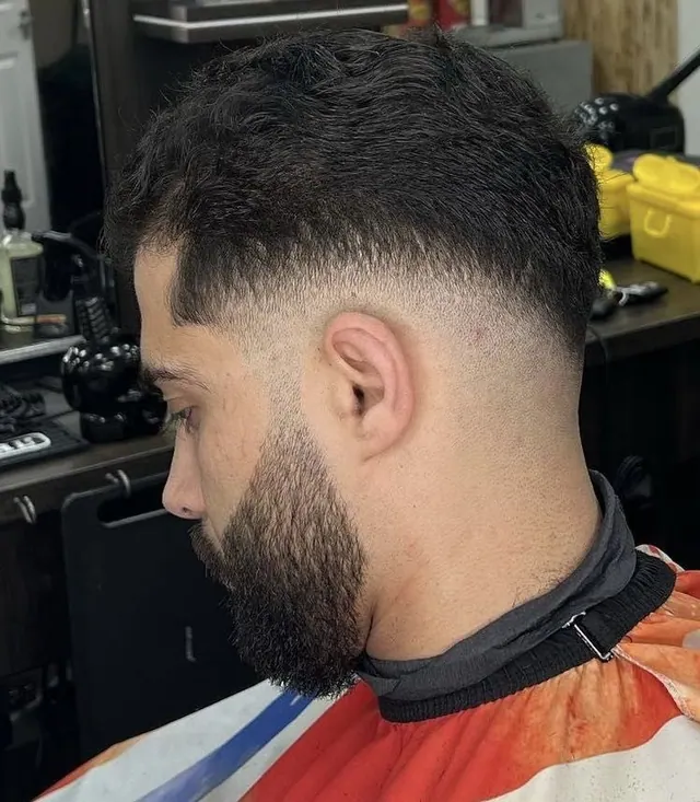 A fade and beard at Scissor Cut